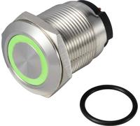TRU COMPONENTS ONPOW6319F-10ZE/Q/G/12V/S Bouton-poussoir 36 V DC/AC 2 A 1 x Off/(On) IP65 à accrocha