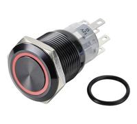 Tru Components Pressostat série LAS1-AGQ-22, Bouton + interrupteur, Argent