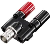 TRU COMPONENTS Prise adaptateur BNC femelle - femelle 4 mm droit noir