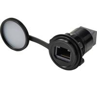 TRU COMPONENTS Prise encastrée TRU COMPONENTS RJ45/CAT5, prise/prise, IP67,