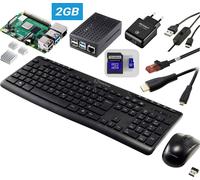 TRU COMPONENTS Pro Set Raspberry Pi® 4 B 1 GB 4 x 1.5 GHz avec alimentation, avec boîtier, avec refroidisseur, avec câble HDMI