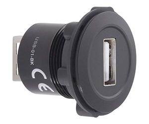 TRU Components Prolongateur USB 2.0 USB Femelle Type A vers USB Femelle Type A USB-01-BK 1229317 1 pc(s)