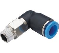 TRU COMPONENTS Raccord coudé GPL6-02 Ø de tuyau: 6 mm Taille du filetage: R1/4