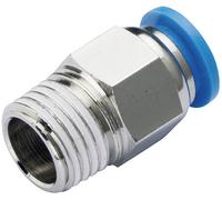 TRU COMPONENTS Raccord droit PC6-02 Ø de tuyau: 6 mm Taille du filetage: R1/4