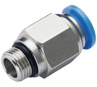 TRU COMPONENTS Raccord droit PC8-G01 Ø de tuyau: 8 mm Taille du filetage: G1/8\ 1 pc(s)