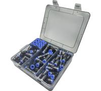 TRU COMPONENTS Raccord pneumatique TC-14109144 TC-Fitting set - 8 mm Ø de tuyau: 8 mm 48 pc(s)