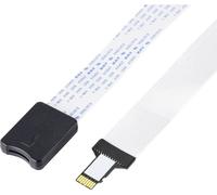 TRU COMPONENTS Set de câbles Raspberry Pi®, Banana Pi, Asus, Rock Pi [1x Fiche mâle MicroSD - 1x Slot pour carte MicroSD] 0.5 m