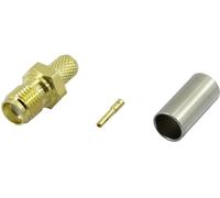 TRU COMPONENTS SMA-KC-RG58-1 1372243 Connecteur SMA femelle, droit 50 Ω