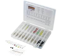 TRU COMPONENTS STD-LEDS Assortiment de LEDs rouge, vert, jaune, bleu, blanc rond 3 mm, 5 mm