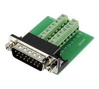 SUB-D mâle Nombre de pôles: 15 TRU COMPONENTS DSUB15M-16TB-2 1282790 90 ° raccord à vis 1 pc(s)