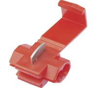 TRU COMPONENTS T1904C036 Raccord de dérivation flexible: 0.50-1.00 mm² rigide: 0.50-1.00 mm² Nombre de pôles: 2 10 pc(s) rouge