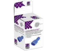 TRU COMPONENTS T1904C116 Assortiment de cosses à languette femelles Largeur daccouplement: 4.80 mm Épaisseur de contact: 0.80 mm 180 ° entièrement isolé bleu