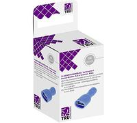 TRU COMPONENTS T1904C118 Assortiment de cosses à languette femelles Largeur daccouplement: 6.30 mm Épaisseur de contact: 0.80 mm 180 ° entièrement isolé bleu