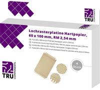 TRU COMPONENTS T1906SA037 Platine Euro Bakélite (L x l) 100 mm x 60 mm 35 µm Pas 2.54 mm Contenu 4 pc(s)