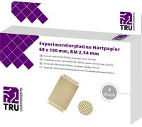 TRU COMPONENTS T1906SA039 Platine Euro Bakélite (L x l) 100 mm x 60 mm 35 µm Pas 2.54 mm Contenu 4 pc(s)
