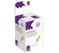 TRU COMPONENTS T2010C295 Cosse à oeillet Section max.=6.0 mm² Ø du trou=6.4 mm partiellement isolé jaune 10 pc(s)