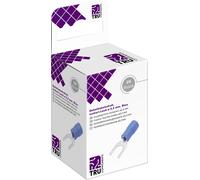 TRU COMPONENTS T2010C303 Cosse à fourche 1.5 mm² 2.5 mm² Ø du trou=3.2 mm partiellement isolé bleu 25 pc(s)