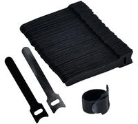 TRU COMPONENTS T24CA056 Collier de serrage auto-agrippant pour grouper partie velours et partie agrippante (L x l) 100 mm x 12 mm noir 100 pc(s)