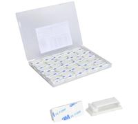 TRU COMPONENTS T24CA075 Embase de fixation autocollant TC-12888572 pour câble