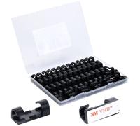 TRU COMPONENTS T24CA077 Support de câble autocollant TC-12888580 Plage de Ø du faisceau 5 à 9 mm noir 50 pc(s)