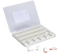 TRU COMPONENTS T24CA078 Support de câble autocollant TC-12888584 Plage de Ø du faisceau 5 à 9 mm blanc 50 pc(s)