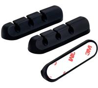 TRU COMPONENTS T24CA080 Support de câble autocollant TC-12888592 Plage de Ø du faisceau 6 mm (max) noir 3 pc(s)