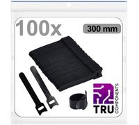 TRU COMPONENTS T24CA098 Collier de serrage auto-agrippant pour grouper partie velours et partie agrippante (L x l) 300 mm x 14 mm