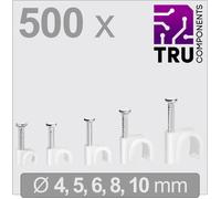 TRU COMPONENTS T24CA129 Cavalier TC-13448468 Plage de Ø du faisceau 2 à 10 mm blanc 500 pc(s)