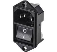 TRU COMPONENTS TC-10088376 Connectique pour appareils réfrigérants C14 embase mâle verticale Nombre total de pôles: 3 10 A noir