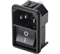TRU COMPONENTS TC-10088380 Connectique pour appareils réfrigérants C14 embase mâle verticale Nombre total de pôles: 3 10 A noir 1 pc(s)