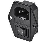 TRU COMPONENTS TC-10088400 Connectique pour appareils réfrigérants C14 embase mâle verticale Nombre total de pôles: 3 10 A noir