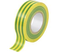 TRU COMPONENTS TC-10089956 Film pour regroupement de câbles vert, jaune (L x l) 20 m x 19 mm