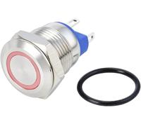 TRU COMPONENTS TC-10090896 GQ12-AF-10E/J/R/24V/S Interrupteur antivandalisme 48 V/DC 2 A 1 x Off/(On) à rappel rouge IP67 1 pc(s)