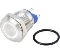 TRU COMPONENTS TC-10090908 GQ12-AF-10E/J/W/24V/S Interrupteur antivandalisme 48 V/DC 2 A 1 x Off/(On) à rappel blanc IP67 1 pc(s)