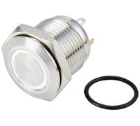 TRU COMPONENTS TC-10090924 GQ16F-10E/J/W/24V/S Interrupteur antivandalisme 48 V/DC 2 A 1 x Off/(On) à rappel blanc IP65 1 pc(s)
