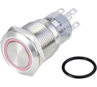 TRU COMPONENTS TC-10090944 LAS1-AGQ-11ZE/R/24V/S Bouton-poussoir antivandalisme 250 V/AC 3 A 1 x On/On à accrochage rouge IP65 1 pc(s)
