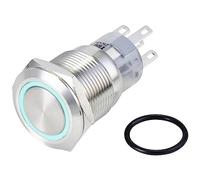 TRU COMPONENTS TC-10090952 LAS1-AGQ-11ZE/B/24V/S Bouton-poussoir antivandalisme 250 V/AC 3 A 1 x On/