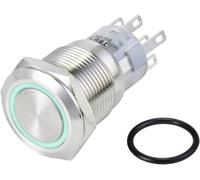 TRU COMPONENTS TC-10090984 LAS1-AGQ-22ZE/B/24V/S Bouton-poussoir antivandalisme 250 V/AC 3 A 2 x On/On à accrochage bleu IP65 1 pc(s)