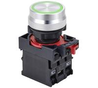 TRU COMPONENTS TC-10091044 ONPOW26-11E/G/12V Interrupteur à pression 250 V 5 A 1 x On/(On) à rappel vert IP40 1 pc(s)