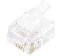 TRU COMPONENTS TC-10336036 Fiche mâle modulaireCe texte a été traduit par une machine. mâle, droit Nombre de pôles 6P4C RJ45