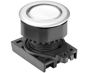 TRU Components TC-10343980 S3PFU-P3W Bouton poussoir Blanc (transparent)