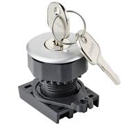 TRU COMPONENTS TC-10343996 S3KF-2FS Elément frontal pour commutateur à clé clé argent 1 x 90 ° 1 pc(
