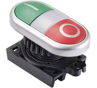 TRU COMPONENTS TC-10344004 S2TR-P3W Bouton-poussoir à double touche vert, rouge 1 pc(s)