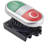 TRU Components TC-10344004 S2TR-P3W Double bouton-poussoir Vert, rouge