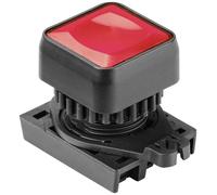 TRU COMPONENTS TC-10344020 S2PRSU-P3R Bouton-poussoir carré rouge (transparent)