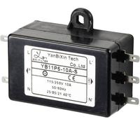 TRU COMPONENTS TC-10471952 Filtre dalimentation 250 V/AC 10 A 0.3 mH (L x l x H) 68 x 50 x 25 mm 1 pc(s)