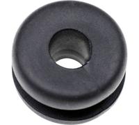 TRU COMPONENTS TC-10820716 Passe-câbles Ø max. des bornes 8 mm Epaisseur de plaque (maxi) 1 mm PVC noir 1000 pc(s)
