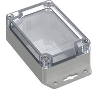 TRU COMPONENTS TC-10860492 Cloche à bride 105 x 70 x 40 Polycarbonate gris clair 1 pc(s)