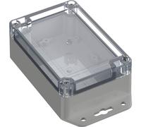 TRU COMPONENTS TC-10860576 Cloche à bride 120 x 80 x 45.20 ABS-PC gris clair 1 pc(s)