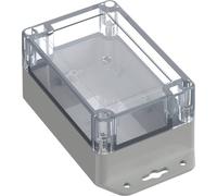 TRU COMPONENTS TC-10860632 Cloche à bride 120 x 80 x 60.20 ABS-PC gris clair 1 pc(s)